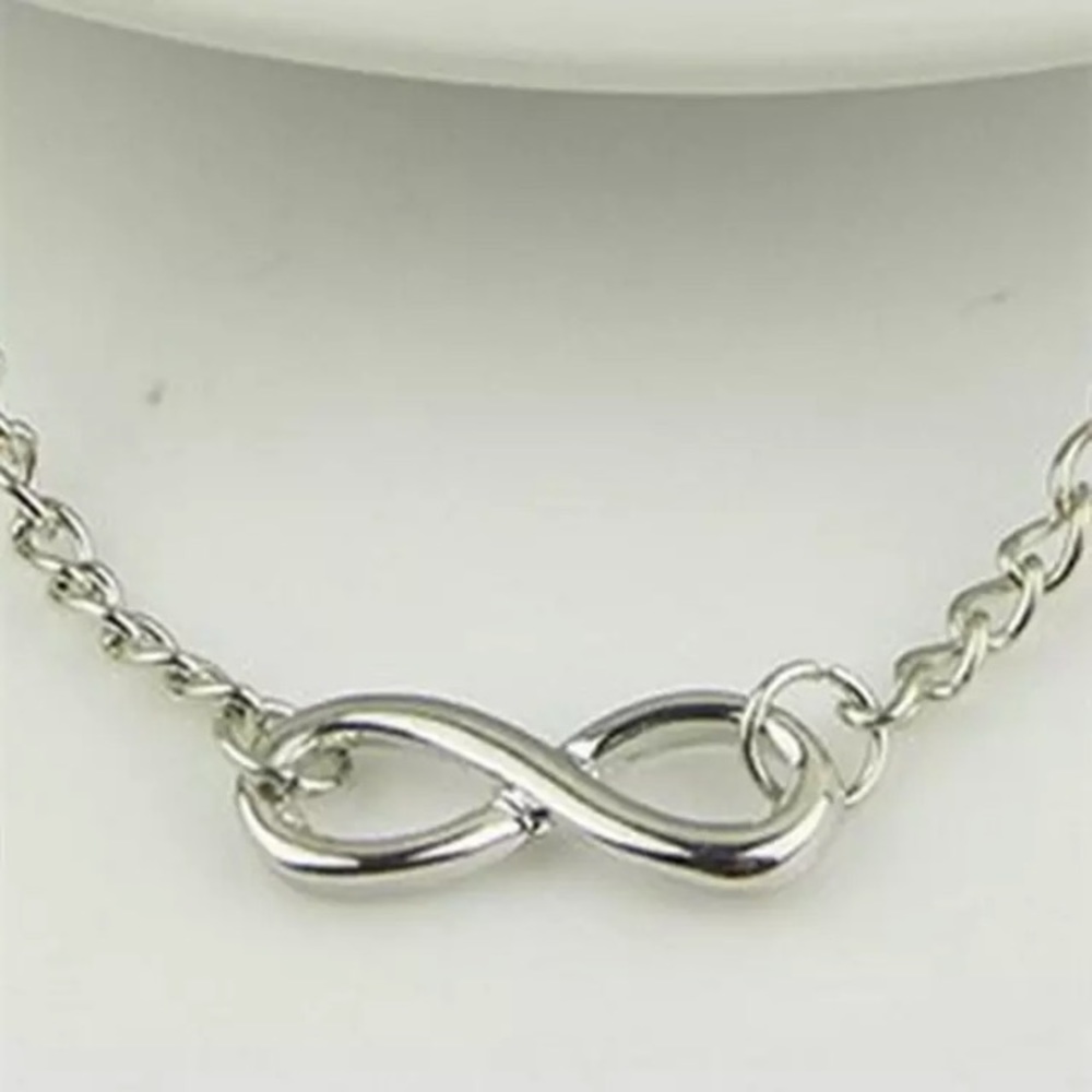 NEW!💙💎INFINITY! SILVERY BRACELET!💎💙8 BEAUTIFUL - Picture 2 of 8